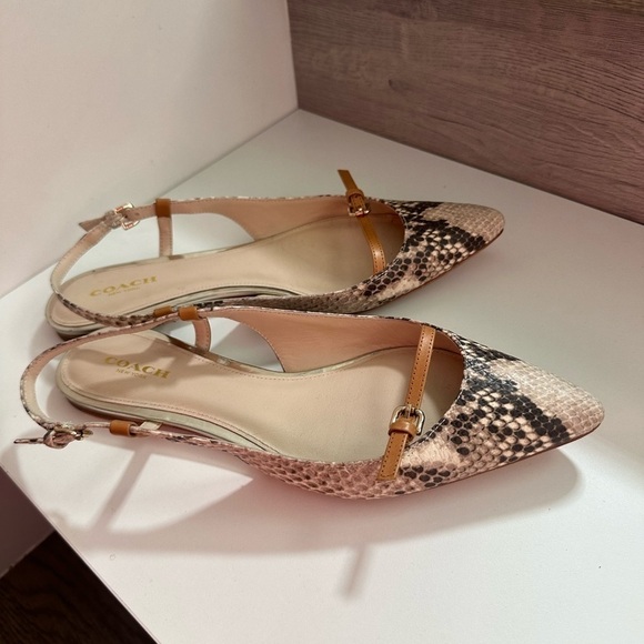 Coach snakeskin sandals size 8B - Picture 6 of 7